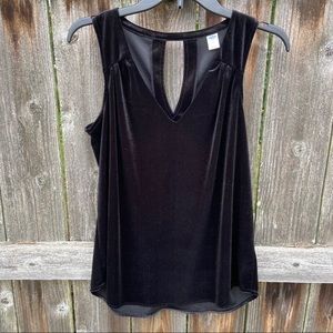 🆕 Old Navy Black Velvet Tank Top Size Medium NEW